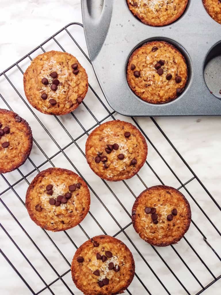 vegan chocolate chip muffins