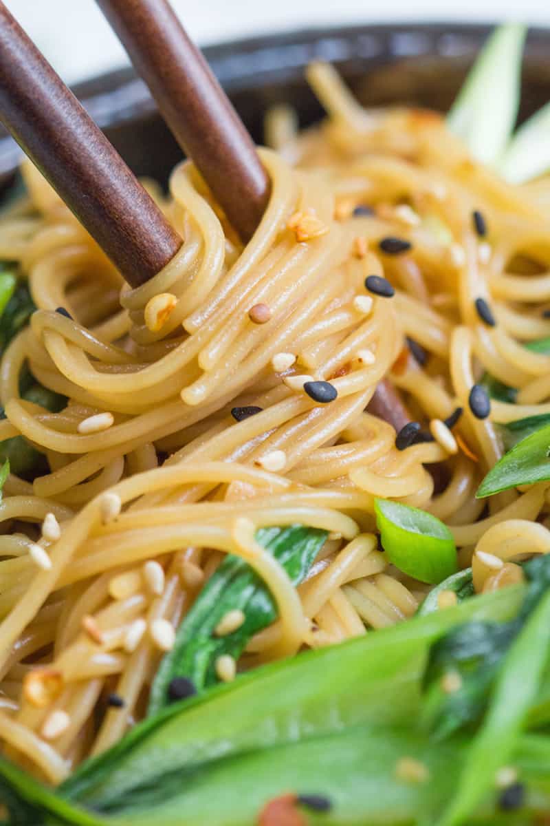 sesame ginger noodles