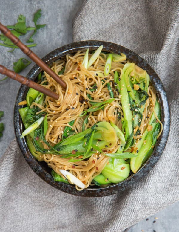 15 sesame ginger noodles are quick and easy to make!