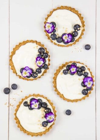 blueberry granola tarts