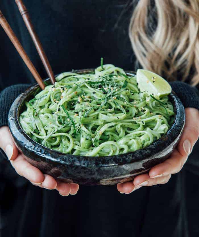 creamy Thai pesto linguini 