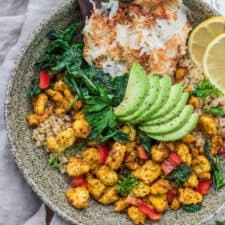 Farmers market vegan breakfast bowl