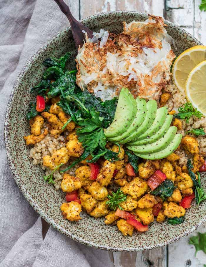 farmers market vegan breakfast bowl