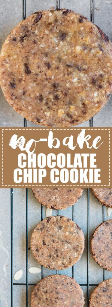These no-bake chocolate chip cookies are a healthy and delicious snack. They're made with healthy ingredients like almond flour, oats, and almond butter