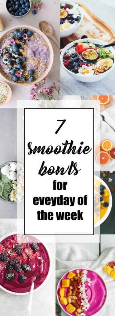 Choosingchia.com| Looking for some smoothie bowl inspo? Here are 7 smoothie bowls to try this week!
