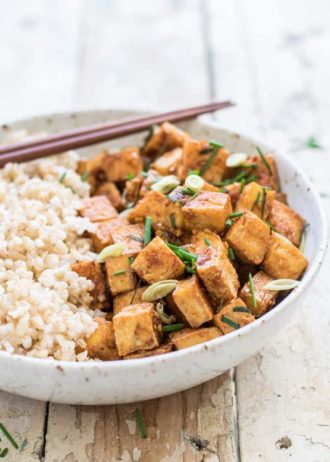 15 minute lemongrass tofu