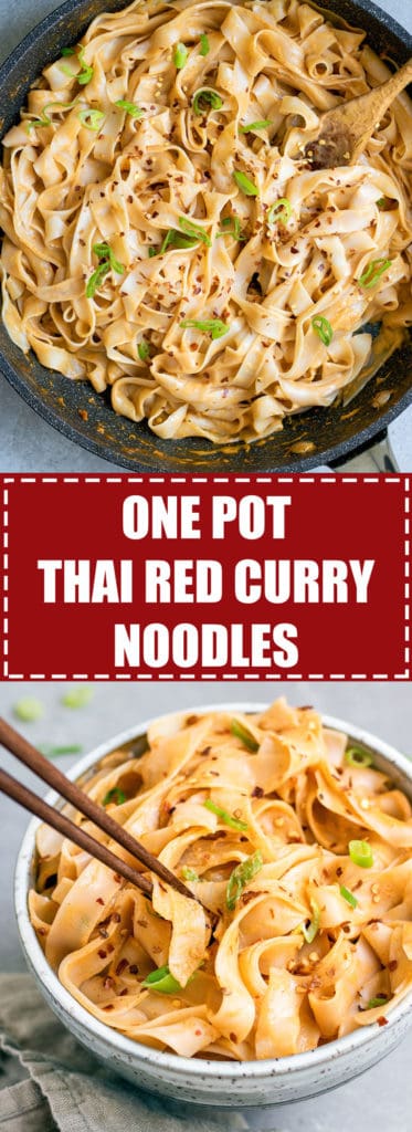 One pot Thai red curry noodles - Choosingchia