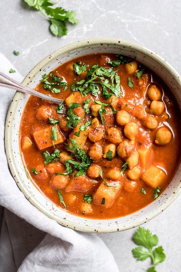 crockpot Moroccan chickpea stew