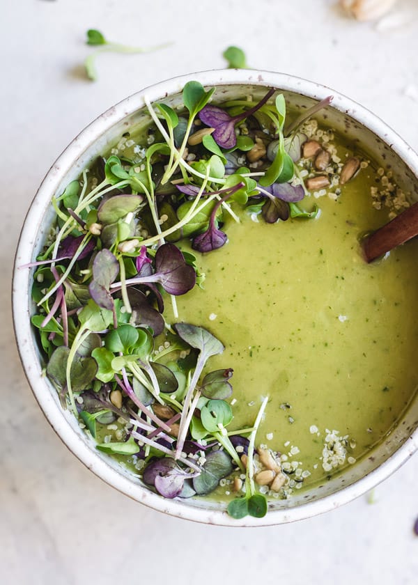 green goddess broccoli soup
