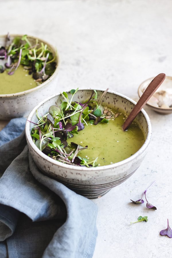 green goddess broccoli soup