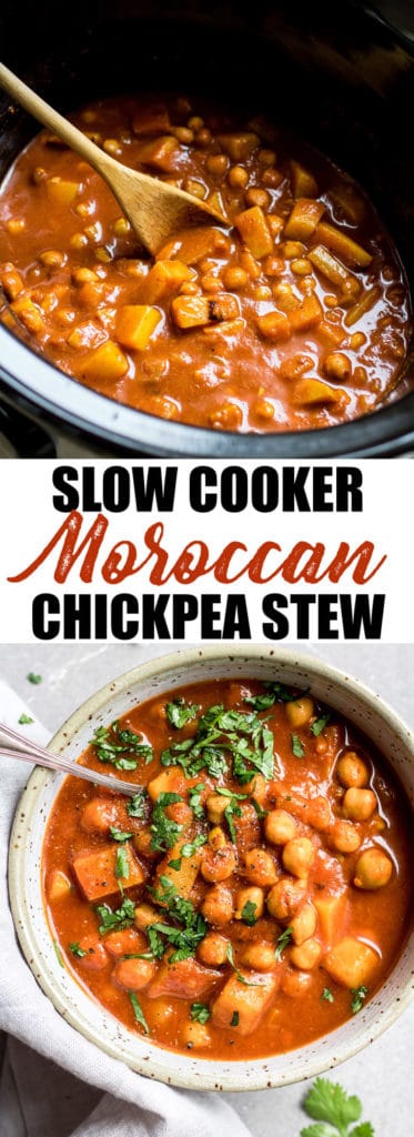 Crockpot Moroccan chickpea stew - Choosingchia