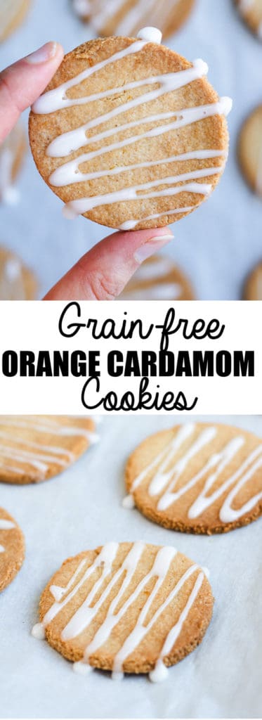 These grain-free orange cardamom cookies are a healthy treat that also happen to be vegan and gluten-free!