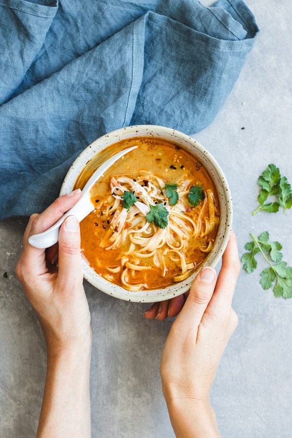 northern-style vegan thai coconut soup