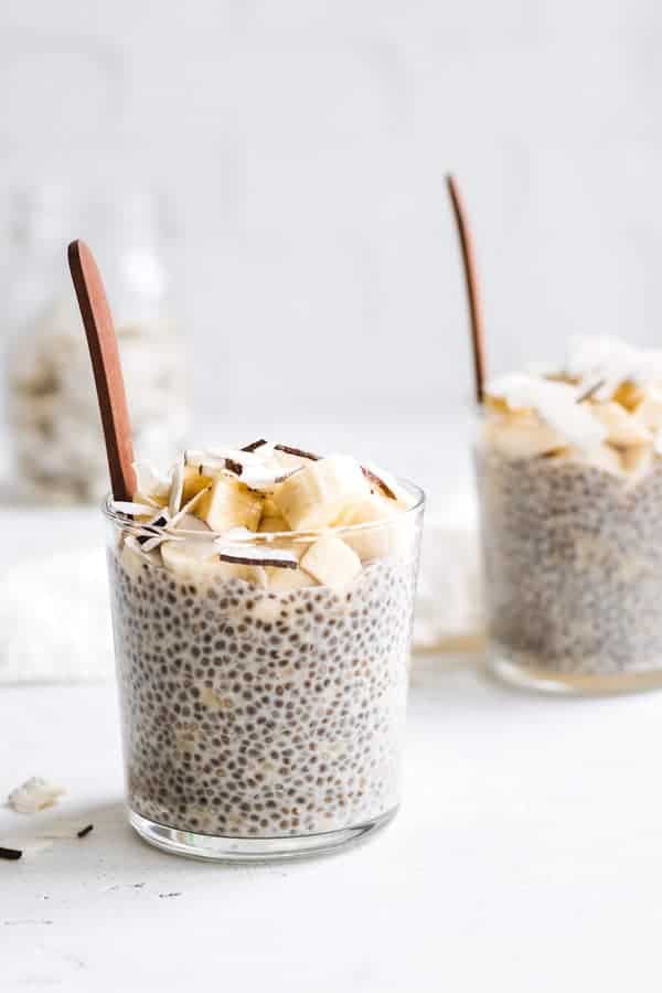 banana cream pie chia pudding