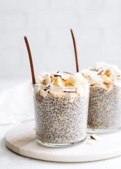 banana cream pie chia pudding