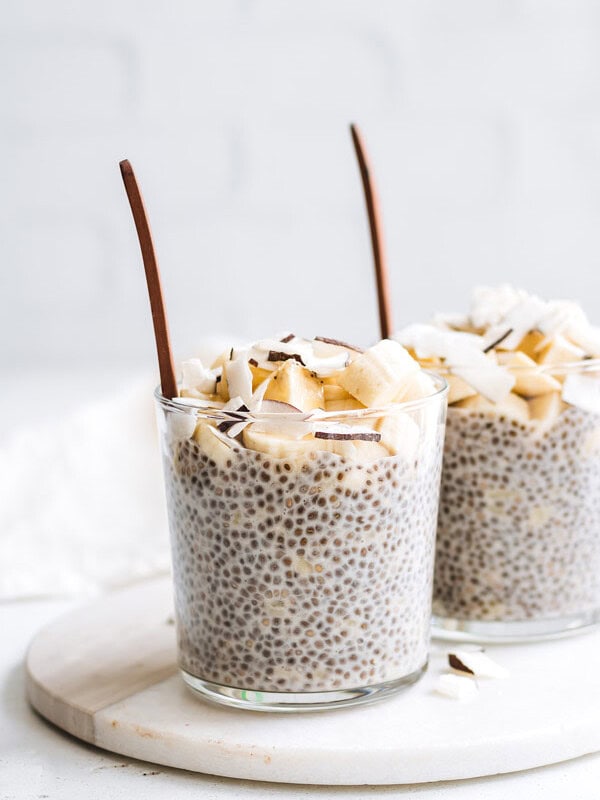 banana cream pie chia pudding