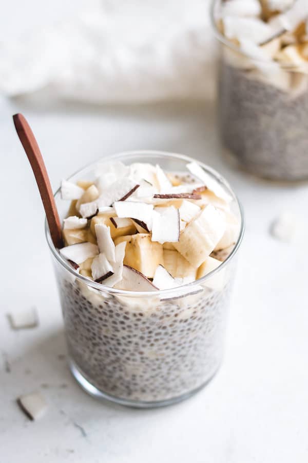 banana cream pie chia pudding