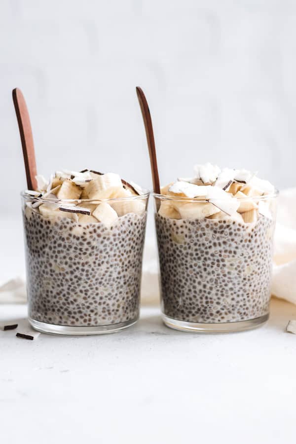 banana cream pie chia pudding