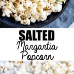 Popcorn with sea salt and lime zest