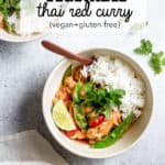 vegetarian Thai red curry