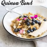 maple cinnamon breakfast quinoa