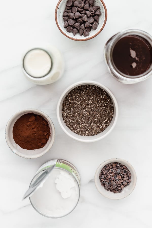 chocolate chia pudding ingredients