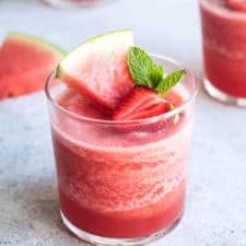 Watermelon mojito frosé [rosé slushie]