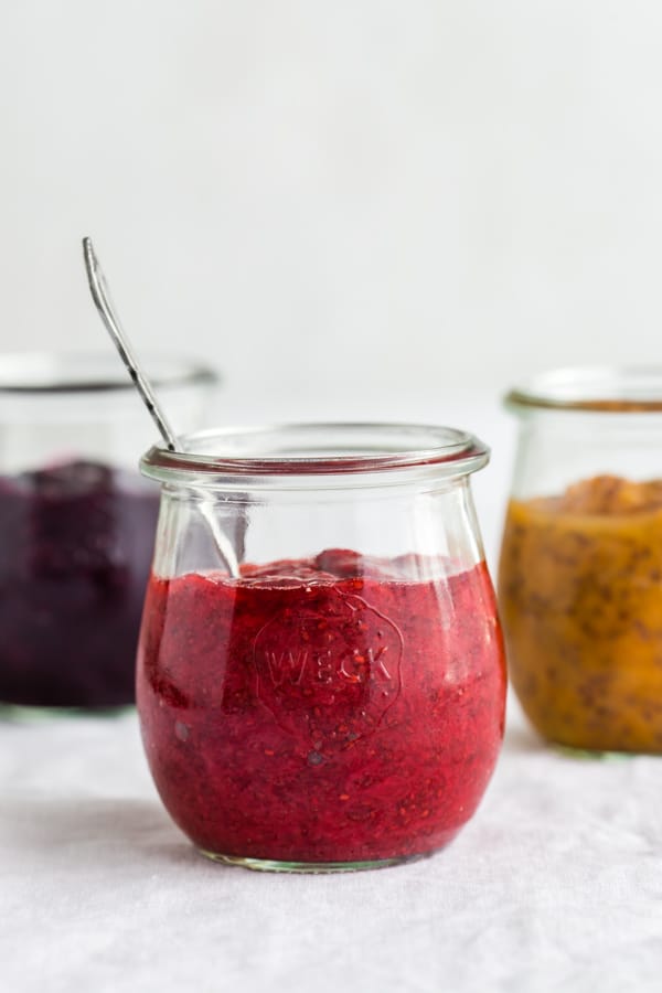 chia seed jam 3 ways