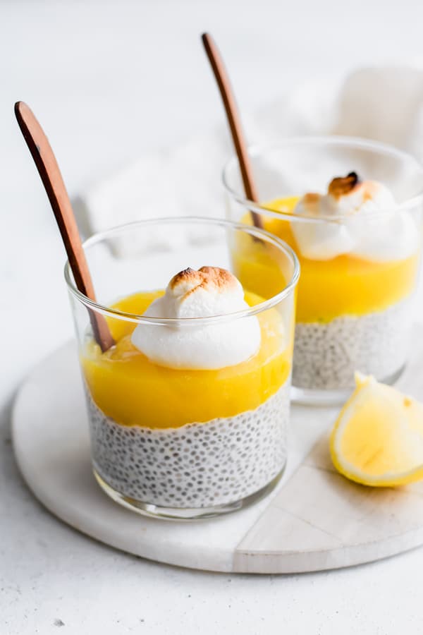 lemon meringue pie chia pudding