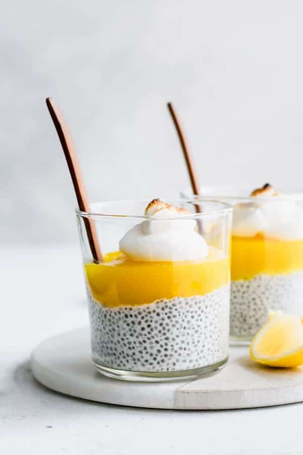 lemon meringue pie chia pudding