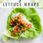 sweet chili vegan lettuce wraps