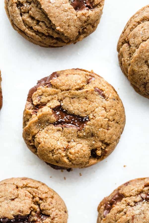 vegan spiced chocolate chunk cookies