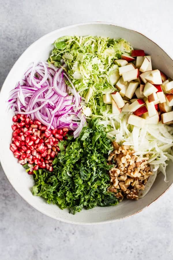 shaved brussels sprouts, fennel & apple salad