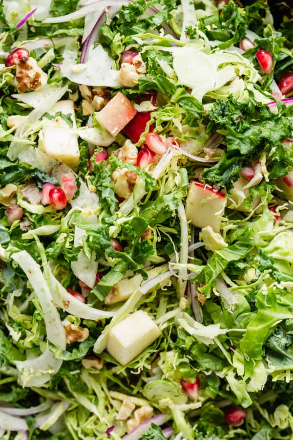 shaved brussels sprouts, fennel & apple salad