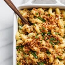 Vegan jalapeno popper mac and cheese