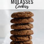 crispy & chewy ginger molasses cookies