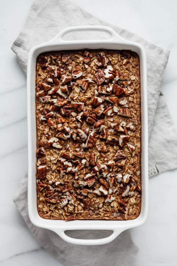 pecan pie baked oatmeal