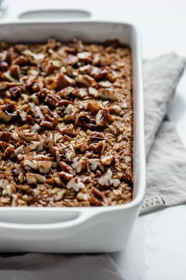 pecan pie baked oatmeal