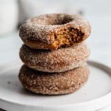 Vegan Gingerbread Donuts with Gingerbread Sugar