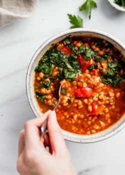 vegan stuffed pepper soup