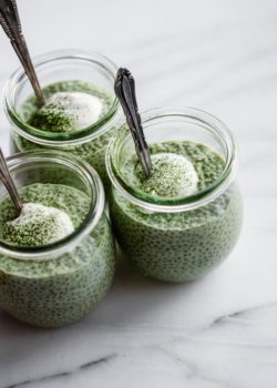 matcha latte chia pudding