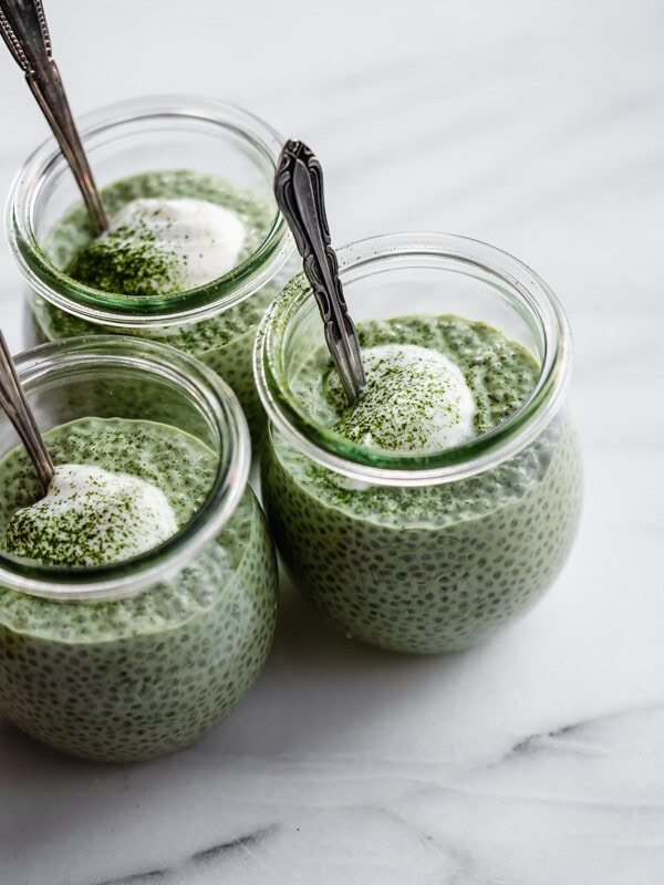 matcha latte chia pudding