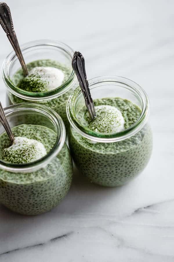 Iced Matcha Latte - Choosing Chia