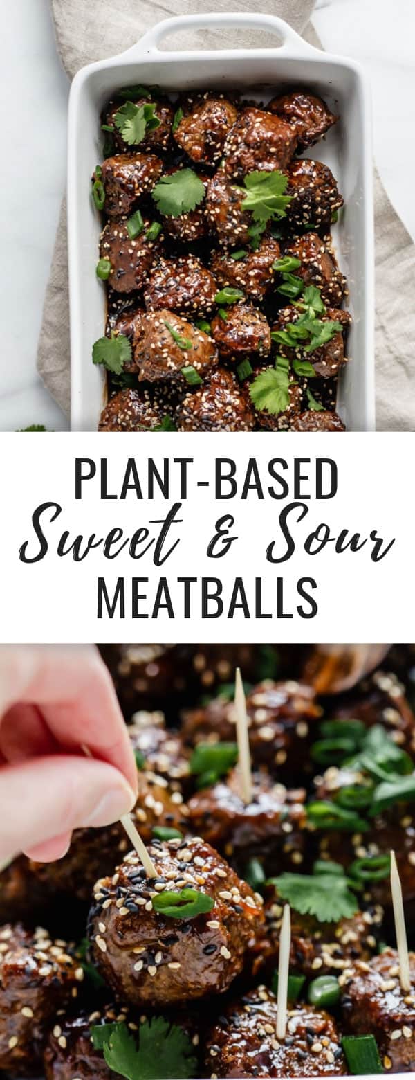 Plant-based sweet and sour meatballs - Choosing Chia