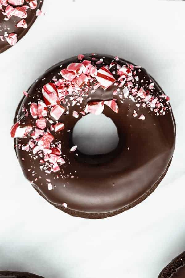 peppermint bark donut
