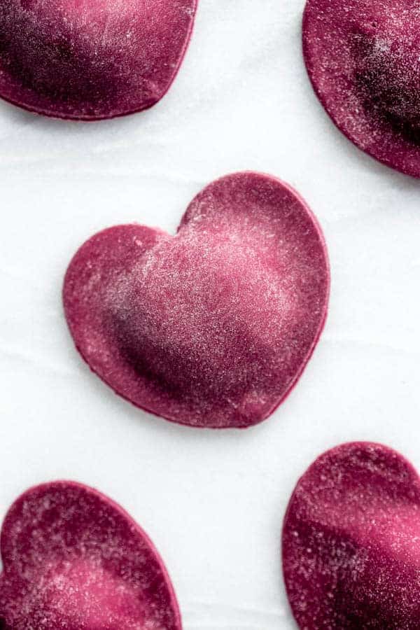 Heart Beet Ravioli