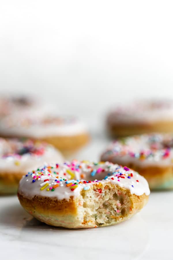 vegan cake batter donuts