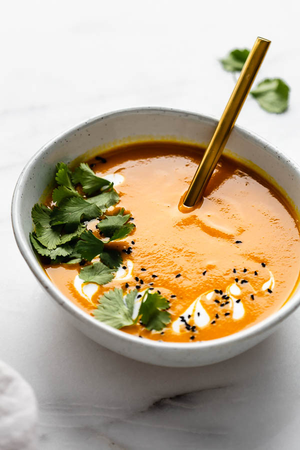 Thai carrot ginger soup