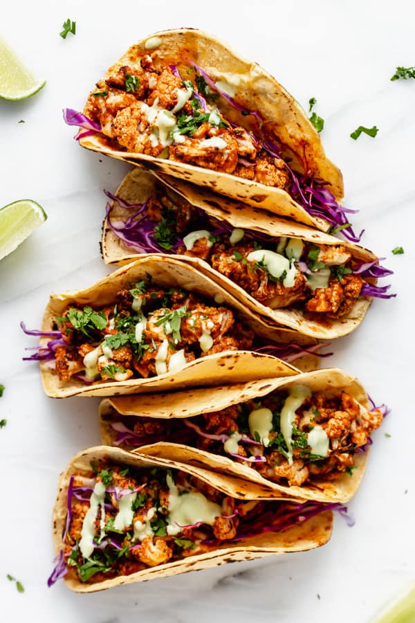 Cauliflower Tinga Tacos - Choosing Chia