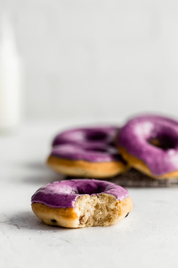 vegan blueberry donuts